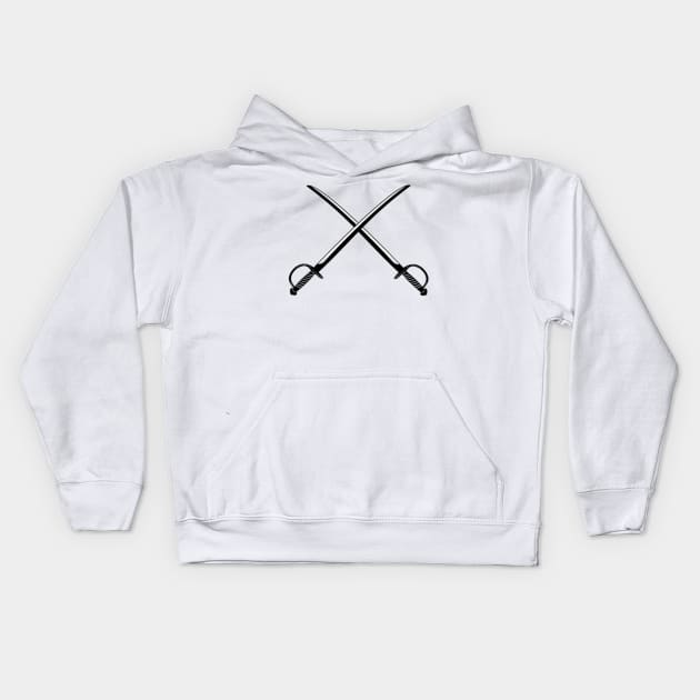 crossing swords Kids Hoodie by josielyn00